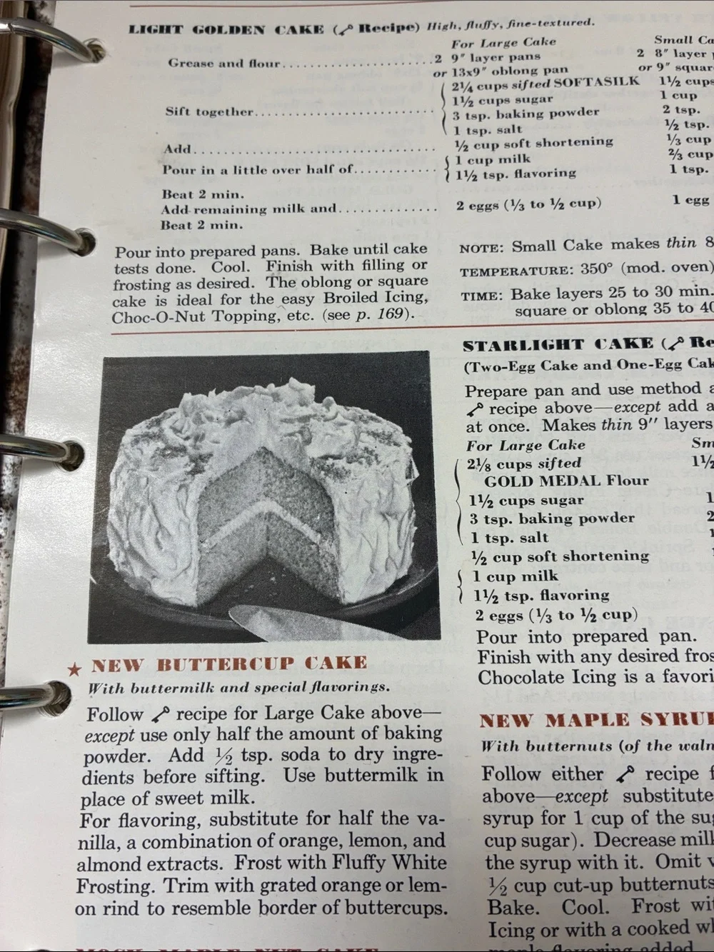Betty Crocker Red and White Decorative Picture Cook Book 1950